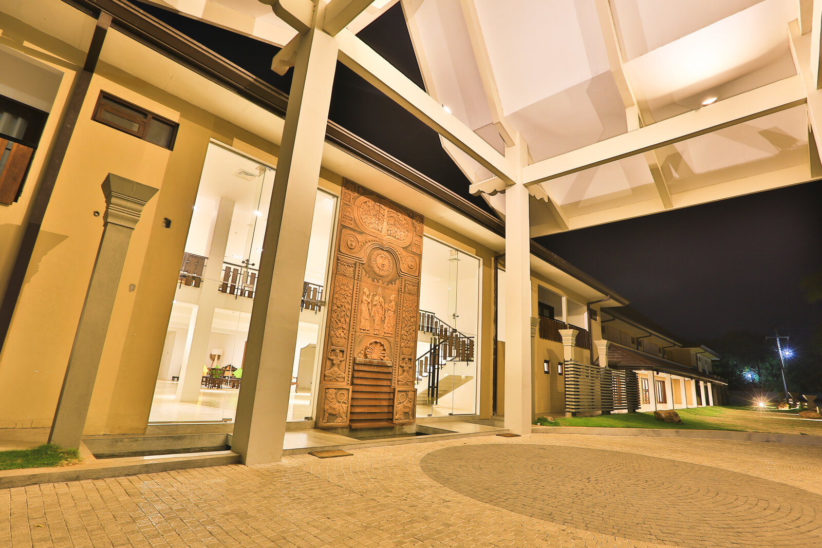 Front porte-cochère entrance