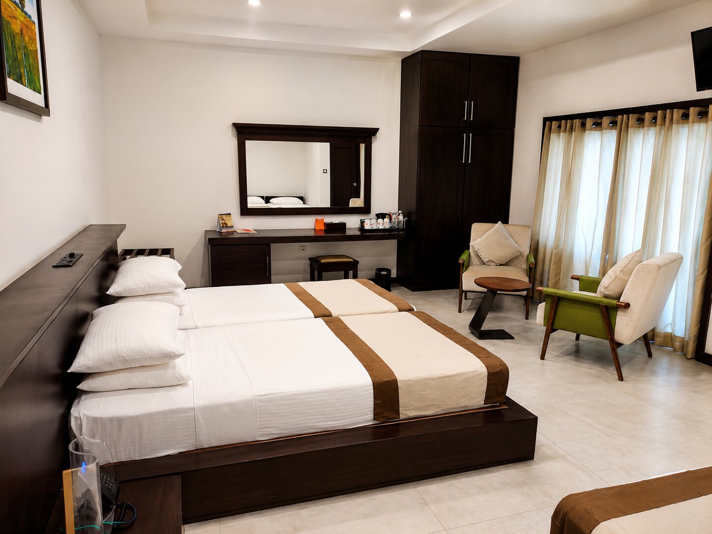 Family Room — king bed with sitting area