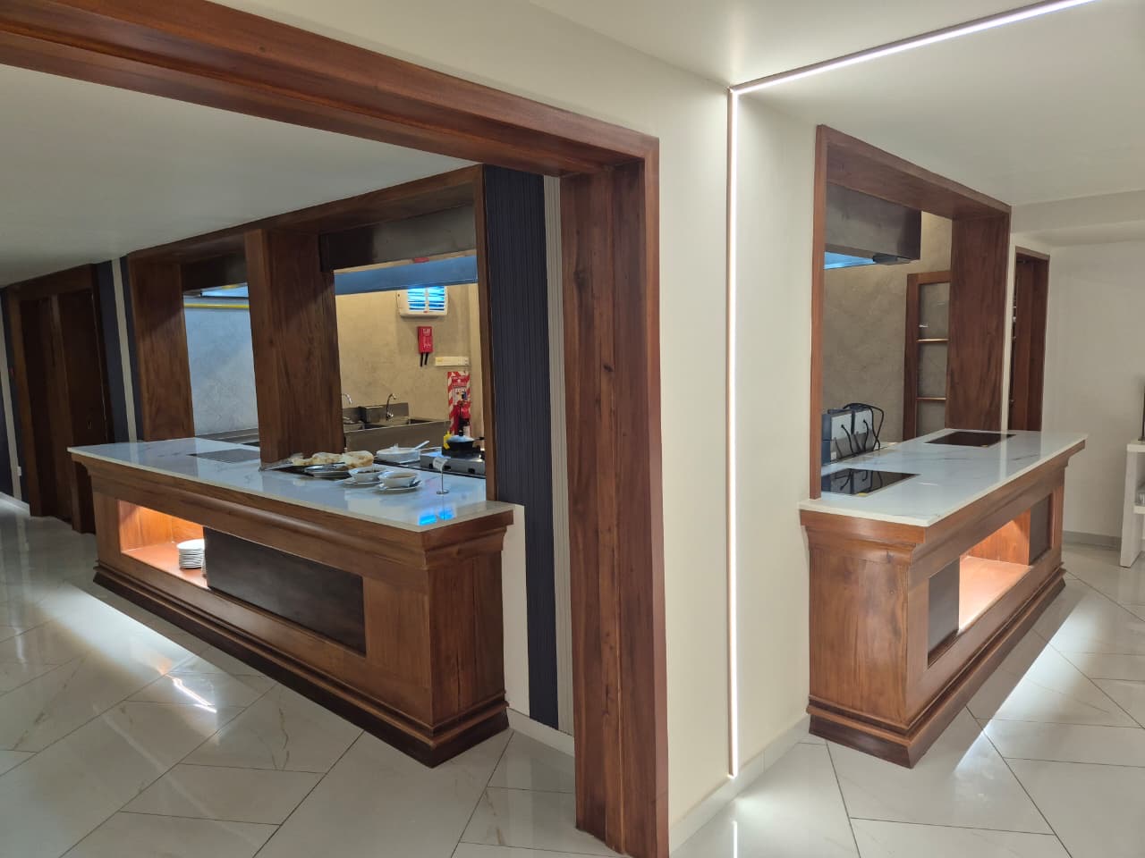 Show kitchen and live cooking station